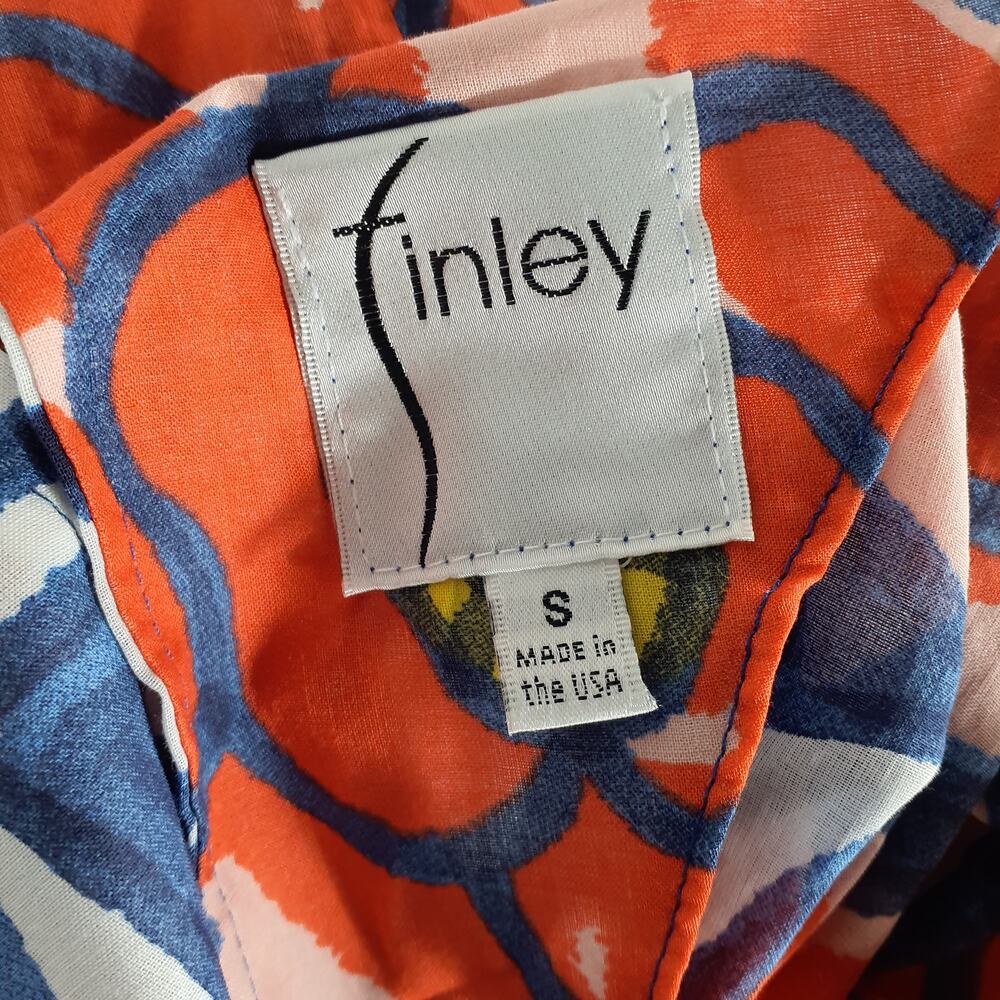 Finley Floral Bluepink Rosey Roses Size S Top - Picture 4 of 5